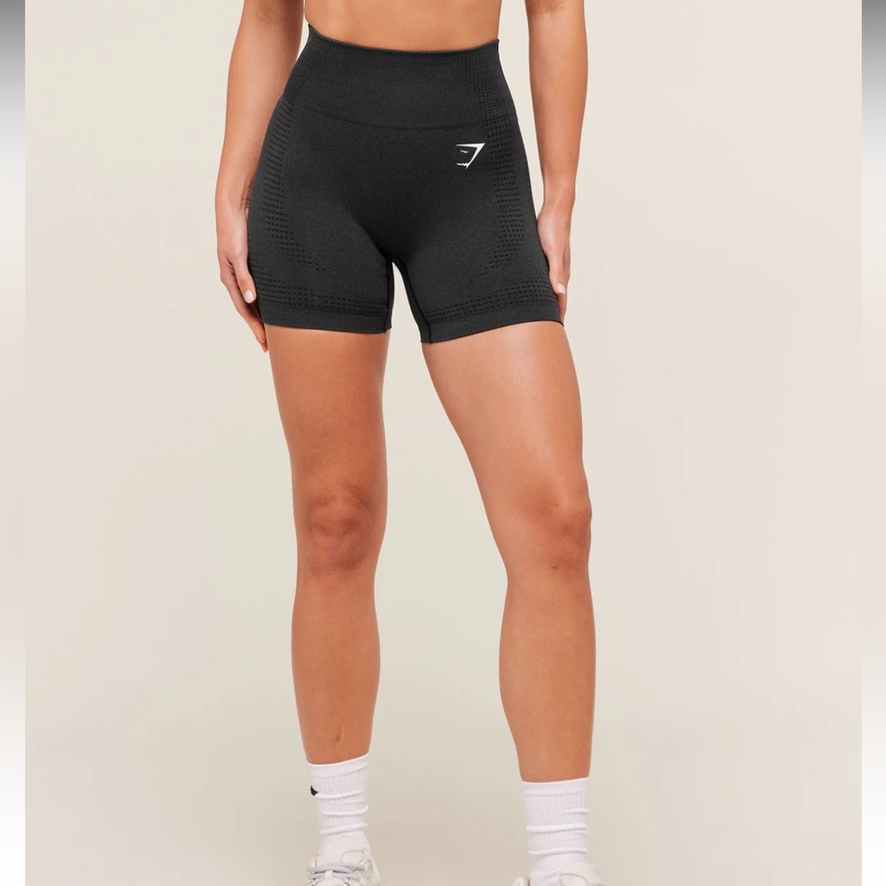 GYMSHARK VITAL SHORTS Compression Fit, Black Marble XS